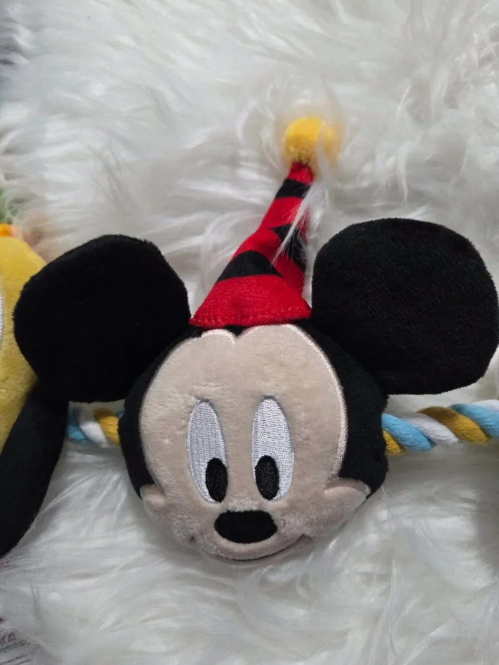 Chewy x Disney Birthday Mickey & Friends Plush Rope Dog Toy
